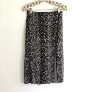 Abercrombie & Fitch snake print pencil skirt
